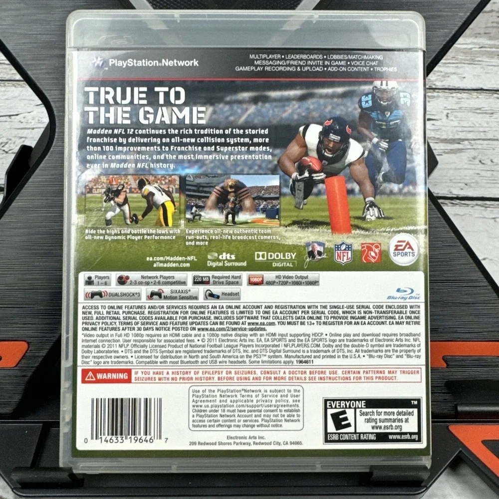 Madden NFL 12‎ (Sony PlayStation 3, 2011) - Football Video Game